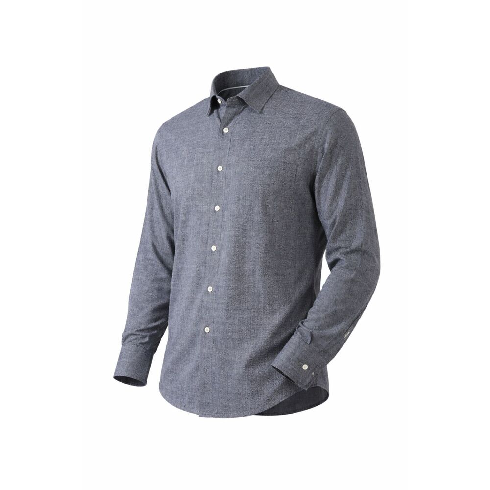 Peter Millar Mens XL Gray Geometric Arrowhead Print Button Up Casual Dress Shirt